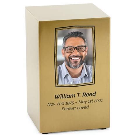 beaumont metal box|Bronze Beaumont Box Cremation Urn .